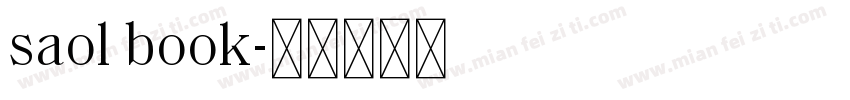 saol book字体转换